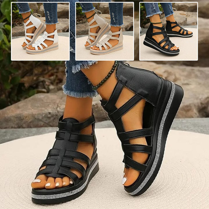 Wedge™ | Sandaler med strass-dekor