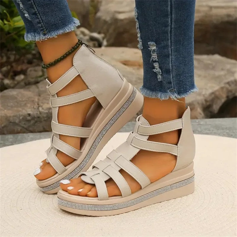 Wedge™ | Sandaler med strass-dekor