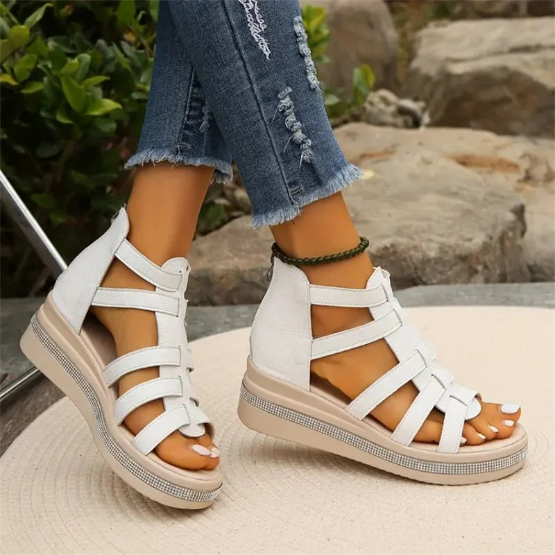 Wedge™ | Sandaler med strass-dekor