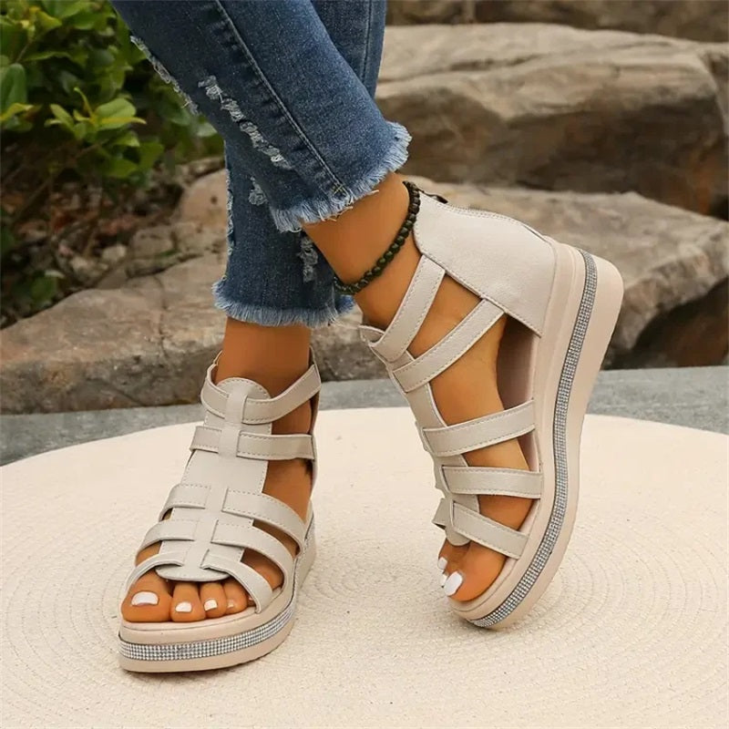 Wedge™ | Sandaler med strass-dekor