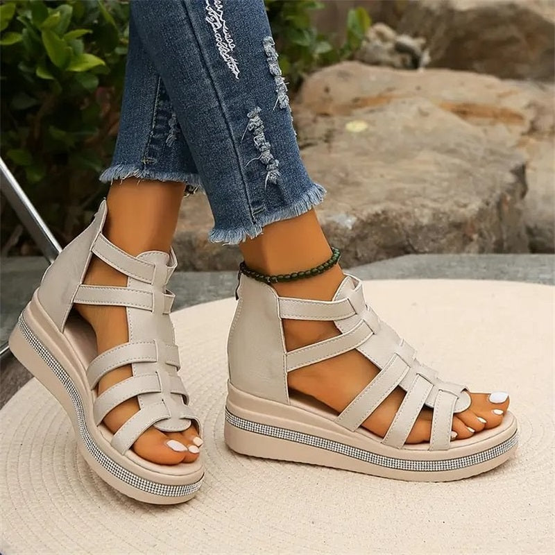 Wedge™ | Sandaler med strass-dekor