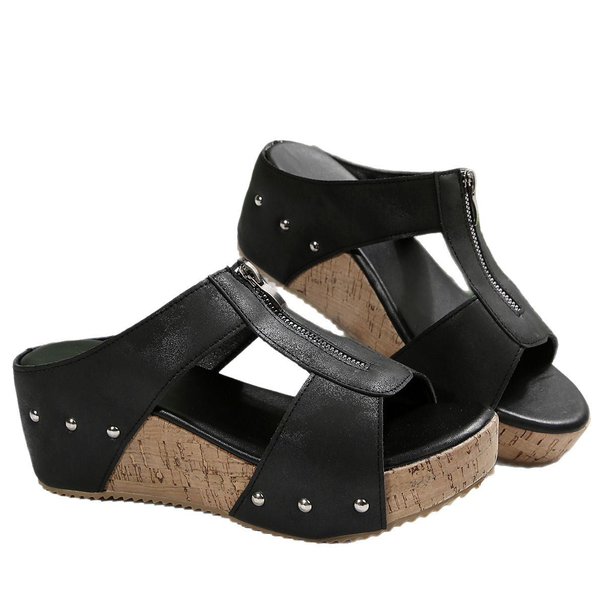 Alice™ | Ortopediska sandaler med öppen tå och kil i mode