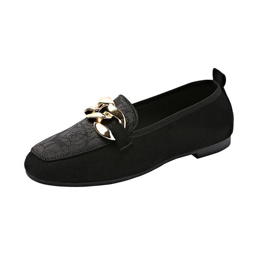 Neli™ | Eleganta loafers med kedjedekoration