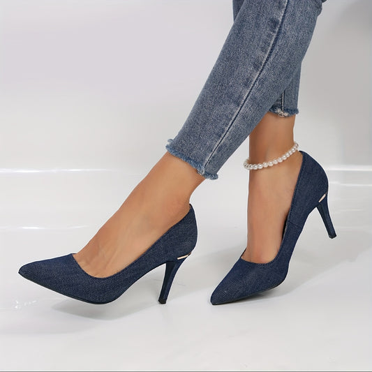 Inari™ | Eleganta stilettklackar i denim