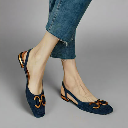 Rydell™ | Eleganta ortopediska sandaler med blockklack