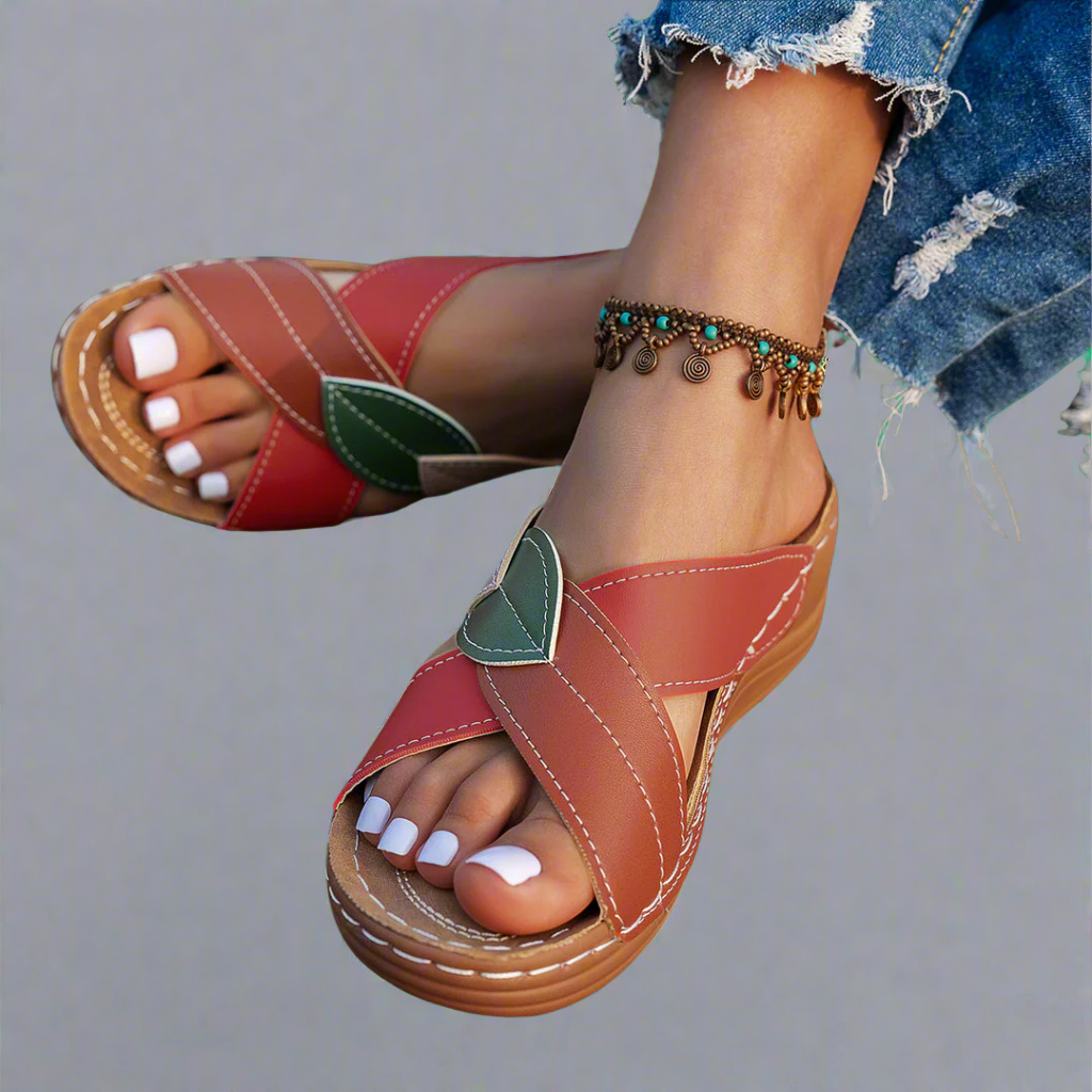 Noa™ | Handgjorda Kilformade Sandaler