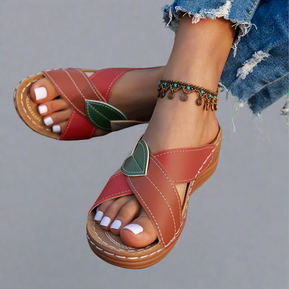 Noa™ | Handgjorda Kilformade Sandaler