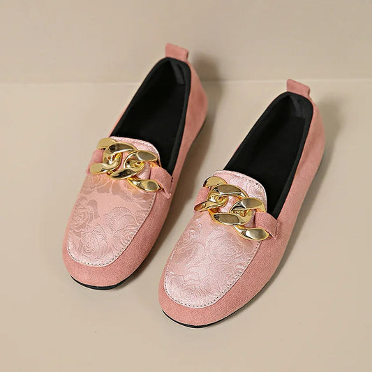 Neli™ | Eleganta loafers med kedjedekoration
