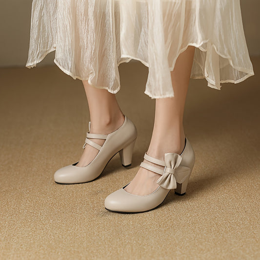 Rivka™ | Eleganta Slingpumps med Rosett
