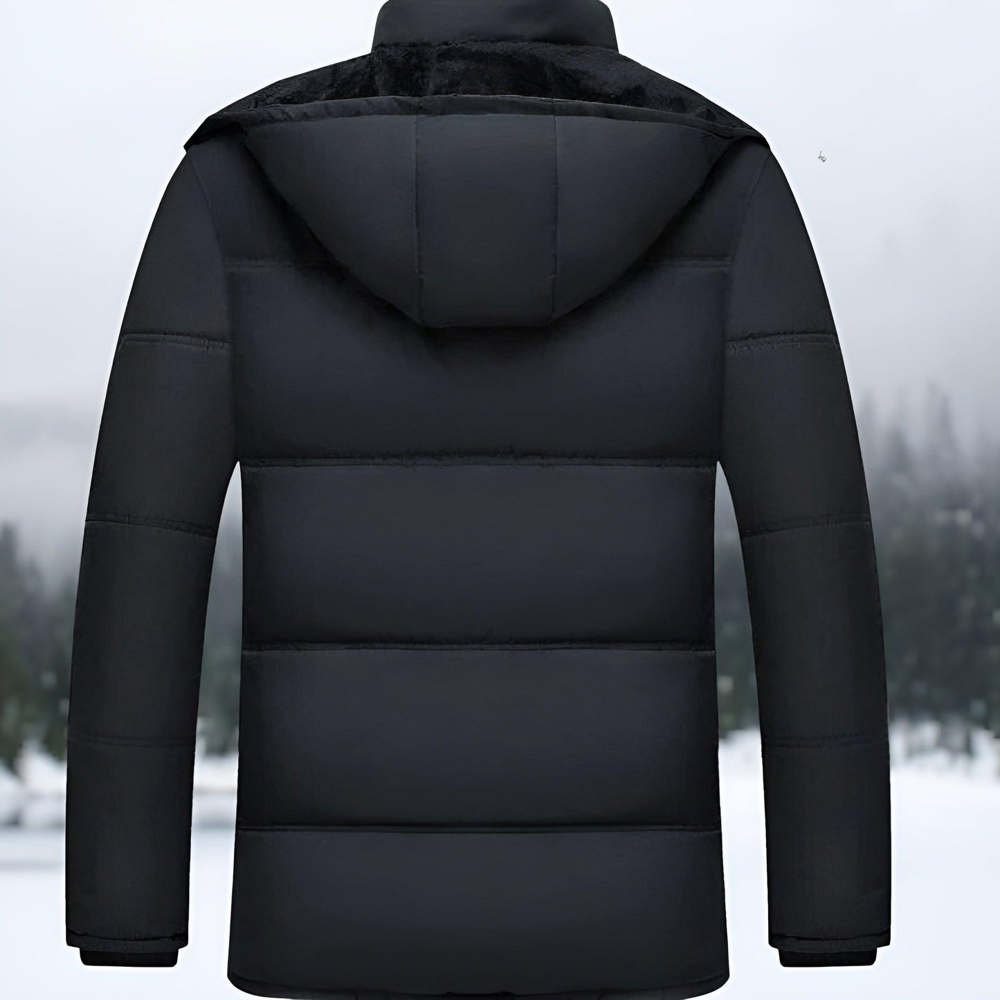 Matteo™ | Cappotto Invernale Imbottito Nero