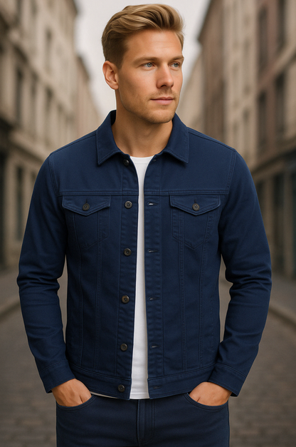 Damian™ | Figursydd jeansjacka för herr