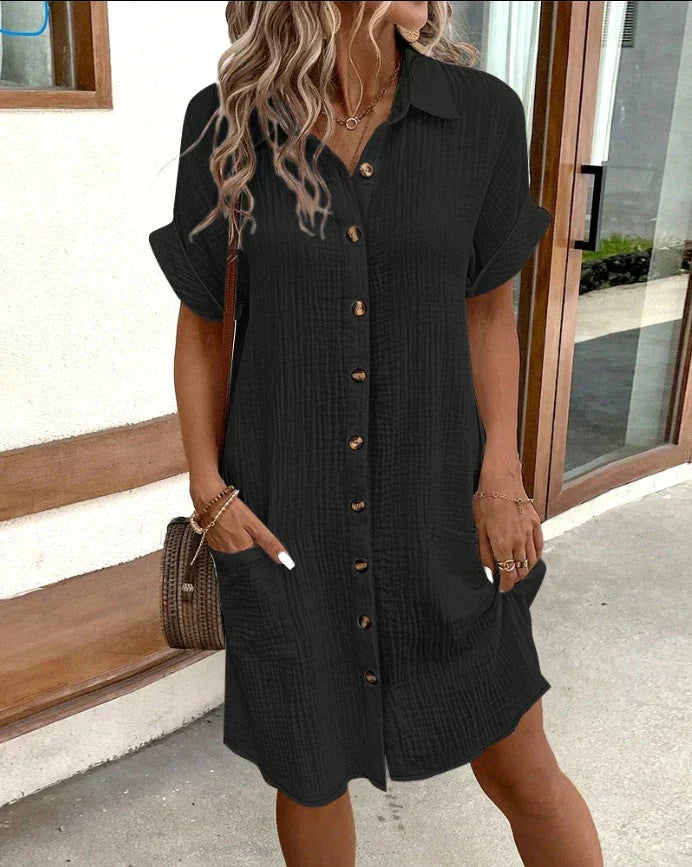 Elin™ | Elegant poloklänning