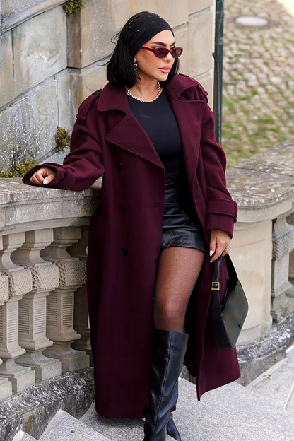 Eleonora™ | Cappotto Bordeaux