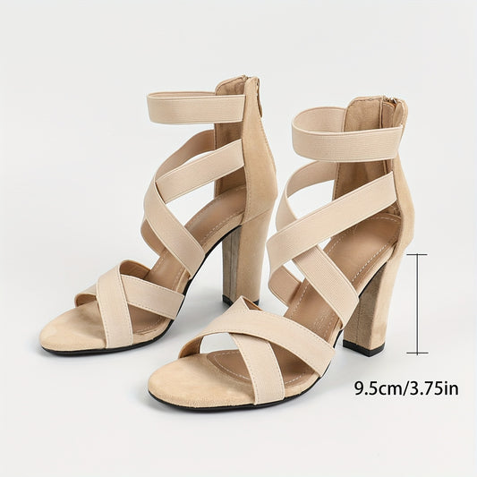 Jorunn™ | Eleganta sandaler med klack och justerbar rem