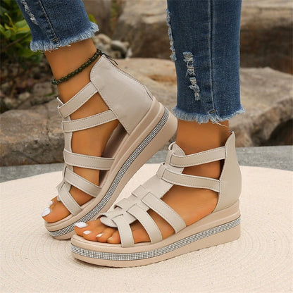 Wedge™ | Sandaler med strass-dekor