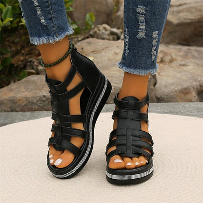 Wedge™ | Sandaler med strass-dekor